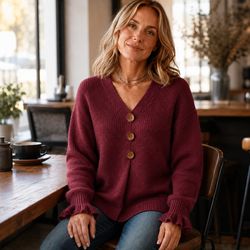 🍂 Women’s V-Neck Knit Jumper – Flattering, Cosy & Effortlessly Chic