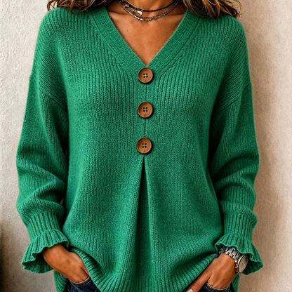 🍂 Women’s V-Neck Knit Jumper – Flattering, Cosy & Effortlessly Chic