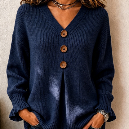 🍂 Women’s V-Neck Knit Jumper – Flattering, Cosy & Effortlessly Chic