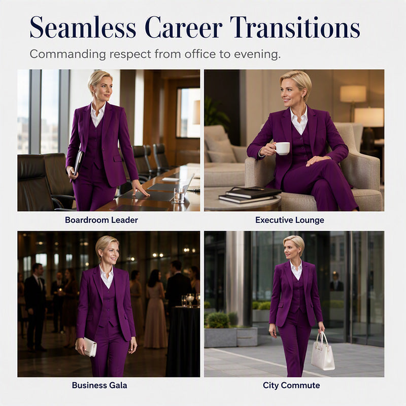 ✨ Premium Professional Style | Women's Blazer, Vest & Pants 3-Piece Suit Set ⚡ Free Shipping
