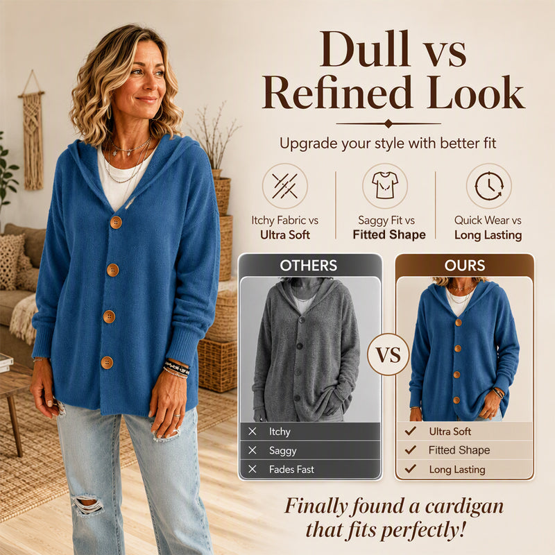 ✨👚Women's Casual Hooded Sweater Cardigan