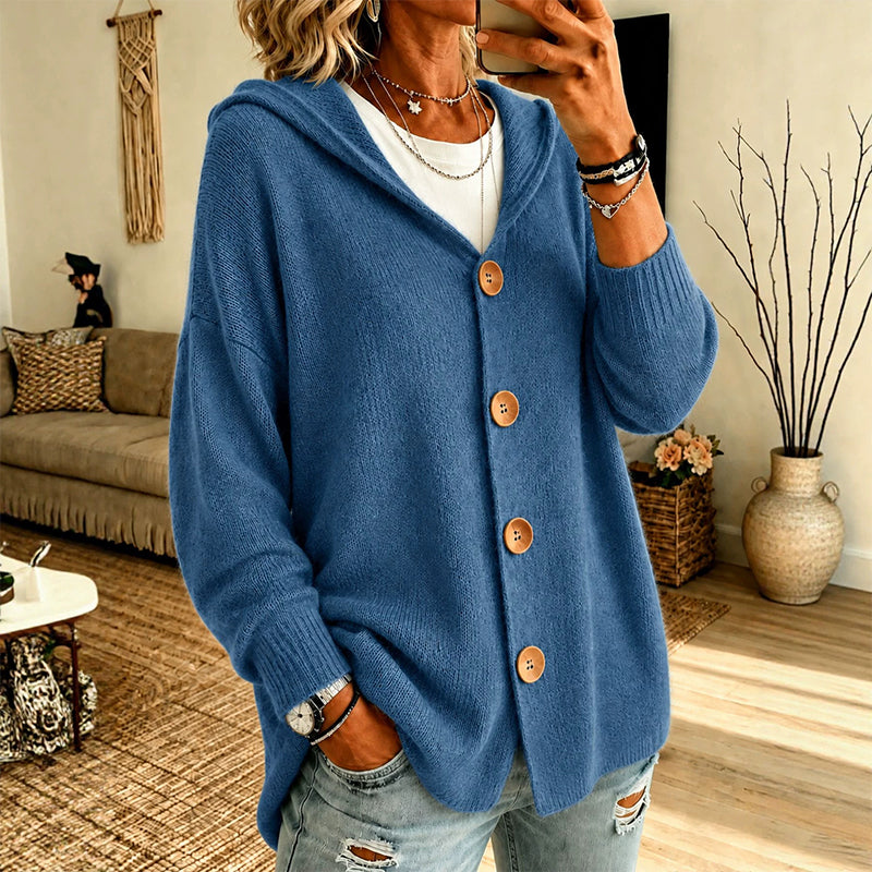 ✨👚Women's Casual Hooded Sweater Cardigan