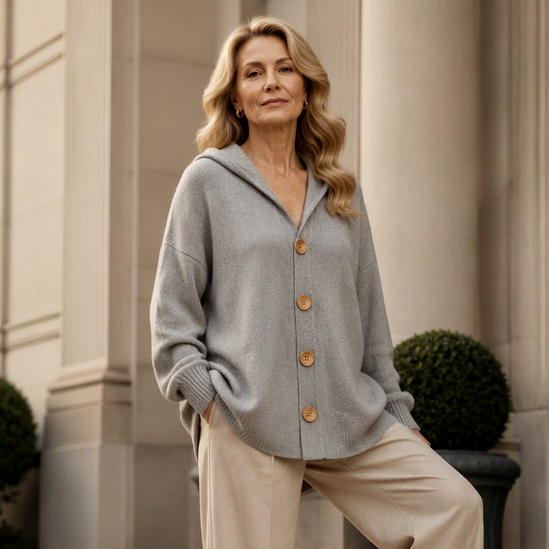 ✨👚Women's Casual Hooded Sweater Cardigan