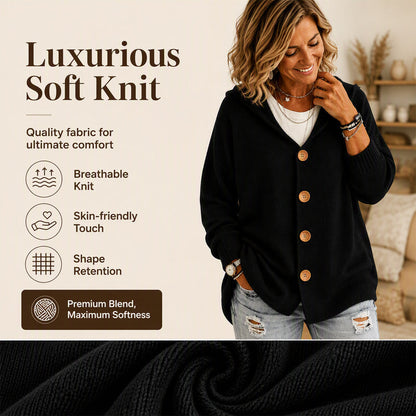 ✨👚Women's Casual Hooded Sweater Cardigan