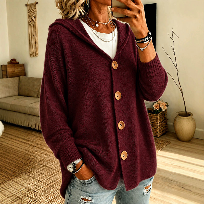 ✨👚Women's Casual Hooded Sweater Cardigan