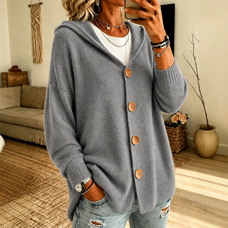✨👚Women's Casual Hooded Sweater Cardigan