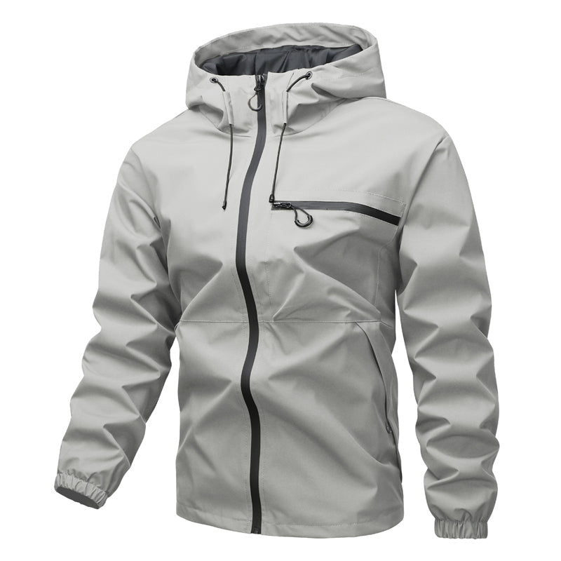 🍂 Men's Outdoor Waterproof Hooded Jacket – Windproof Protection & Everyday Comfort