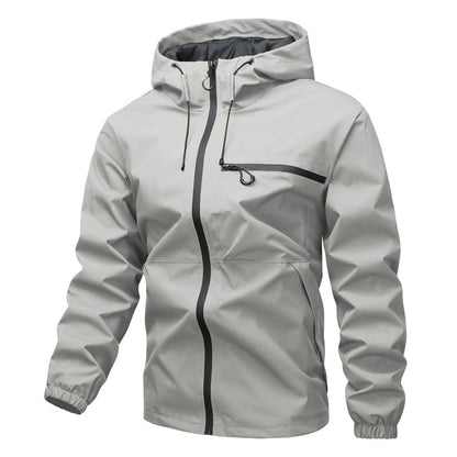 🍂 Men's Outdoor Waterproof Hooded Jacket – Windproof Protection & Everyday Comfort