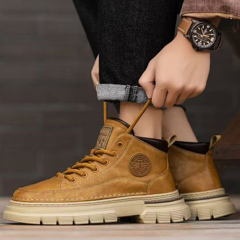 Men's Retro Waterproof Ankle Boots