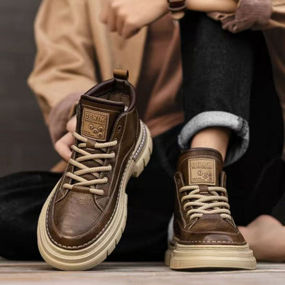 Men's Retro Waterproof Ankle Boots
