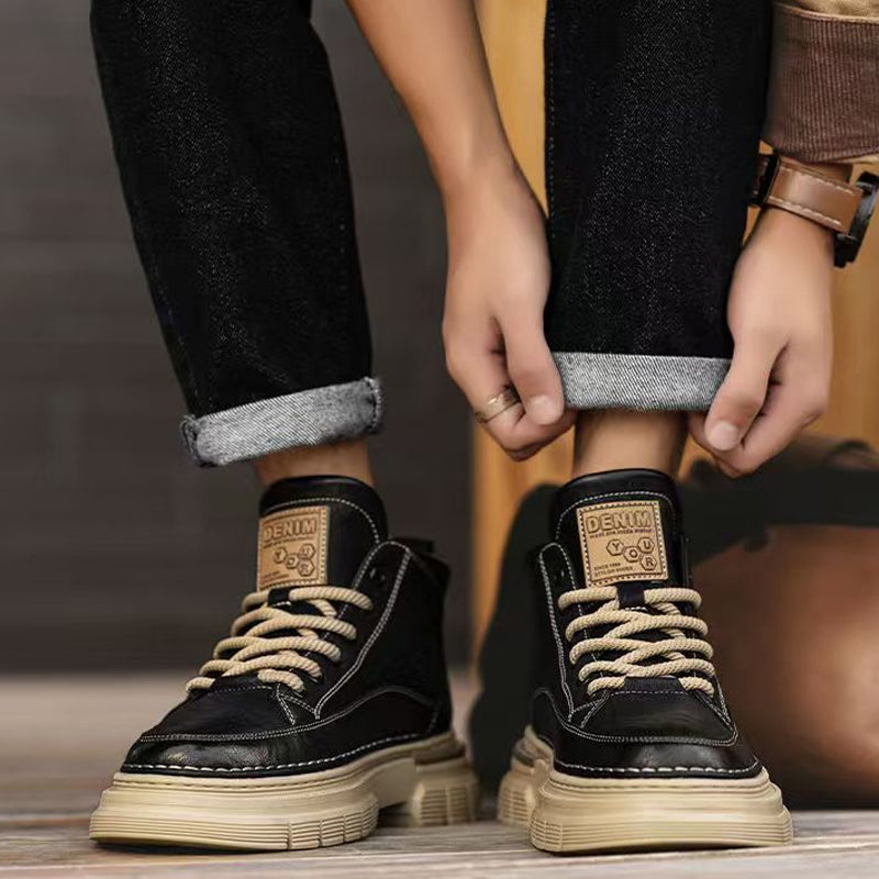 Men's Retro Waterproof Ankle Boots