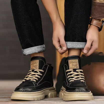 Men's Retro Waterproof Ankle Boots