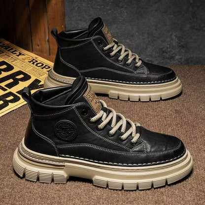 Men's Retro Waterproof Ankle Boots