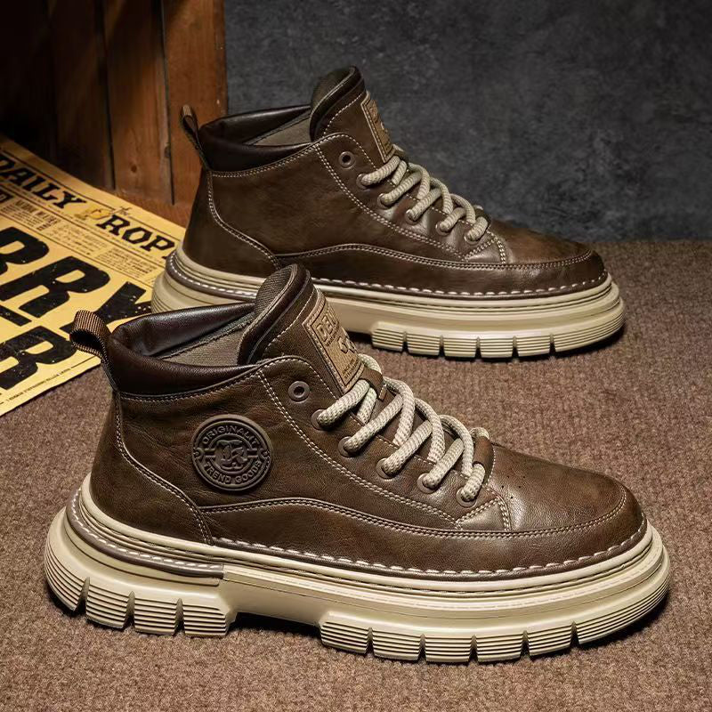 Men's Retro Waterproof Ankle Boots