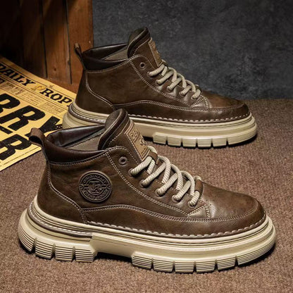 Men's Retro Waterproof Ankle Boots
