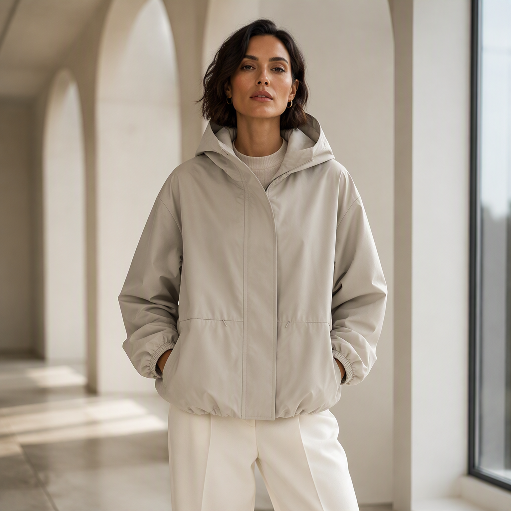 Women's Lightweight Short Windbreaker Jacket 