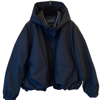 Women's Lightweight Short Windbreaker Jacket 