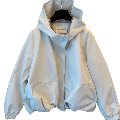 Women's Lightweight Short Windbreaker Jacket 