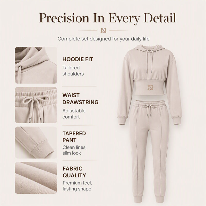 🍁New Fall Collection-Women's Cinched Waist Hoodie & Pants Set
