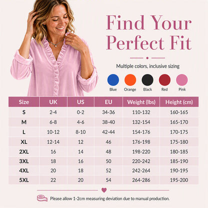🍂✨ Women's Solid Color Ruffle Neck Blouse – Elegant, Flattering & Effortlessly Chic