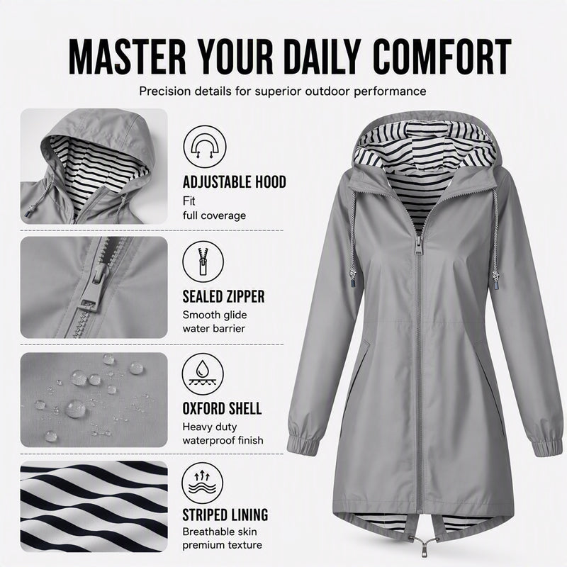 ⏳LAST DAY SALE-60% OFF!!💥Women's Outdoor Waterproof Hooded Jacket🌧🧥