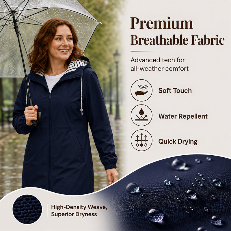 ⏳LAST DAY SALE-60% OFF!!💥Women's Outdoor Waterproof Hooded Jacket🌧🧥