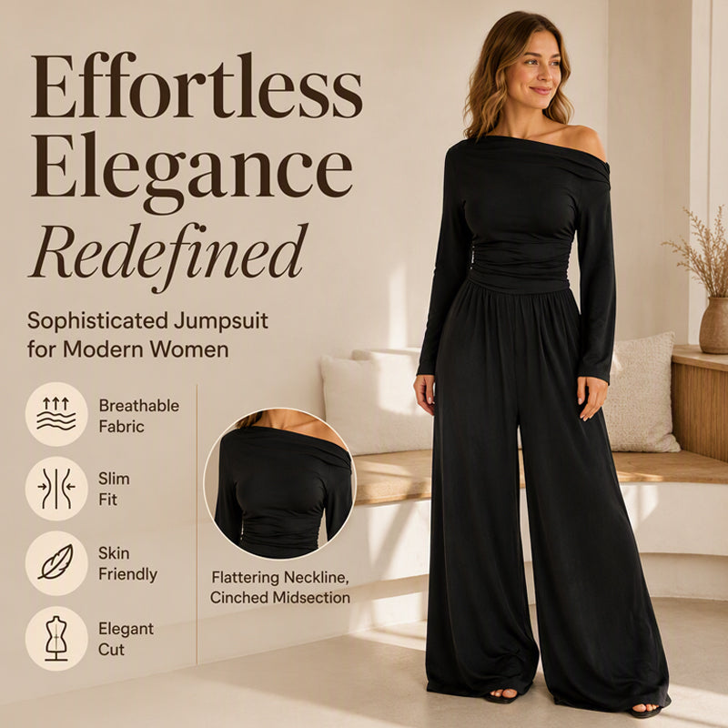 👗✨Women's Off-Shoulder Wide-Leg Jumpsuit【FREE SHIPPING】