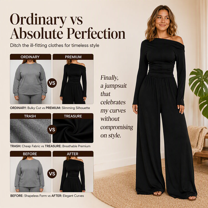 👗✨Women's Off-Shoulder Wide-Leg Jumpsuit【FREE SHIPPING】