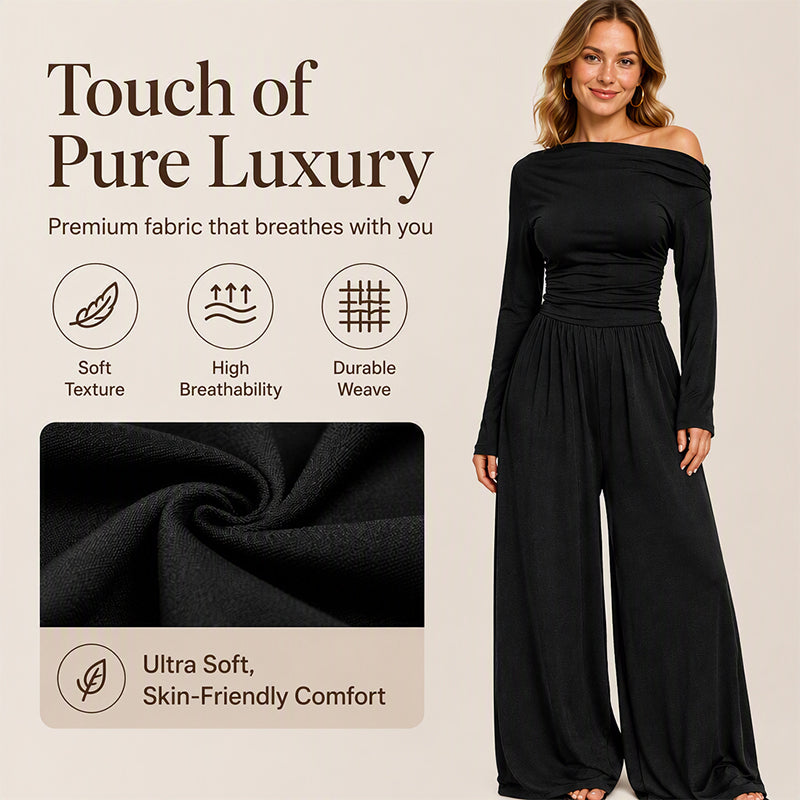 👗✨Women's Off-Shoulder Wide-Leg Jumpsuit【FREE SHIPPING】