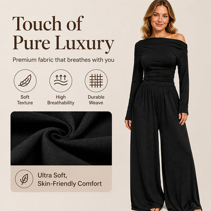 👗✨Women's Off-Shoulder Wide-Leg Jumpsuit【FREE SHIPPING】