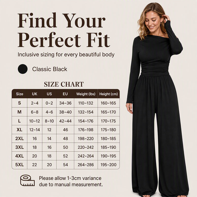 👗✨Women's Off-Shoulder Wide-Leg Jumpsuit【FREE SHIPPING】