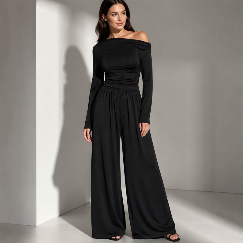 👗✨Women's Off-Shoulder Wide-Leg Jumpsuit【FREE SHIPPING】