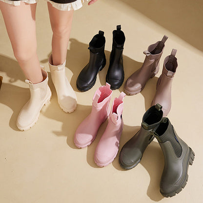 🌧️🥾Waterproof Non-Slip Thick Sole Mid-Calf Boots