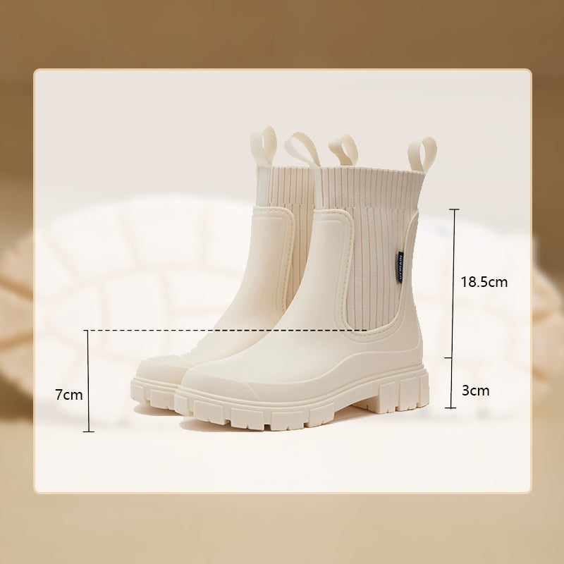 🌧️🥾Waterproof Non-Slip Thick Sole Mid-Calf Boots