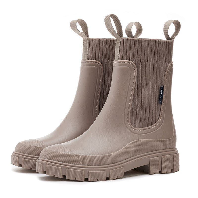 🌧️🥾Waterproof Non-Slip Thick Sole Mid-Calf Boots