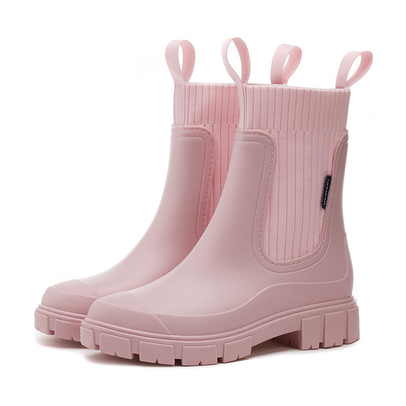 🌧️🥾Waterproof Non-Slip Thick Sole Mid-Calf Boots