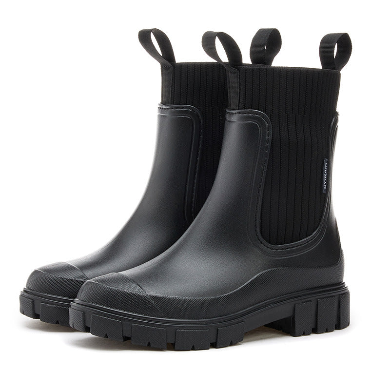 🌧️🥾Waterproof Non-Slip Thick Sole Mid-Calf Boots