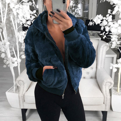 👚✨Women's Faux Fur Warm Coat with Pockets✨