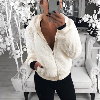 👚✨Women's Faux Fur Warm Coat with Pockets✨