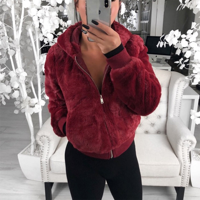 👚✨Women's Faux Fur Warm Coat with Pockets✨