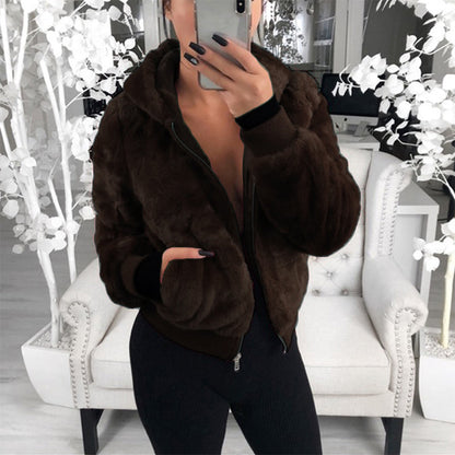 👚✨Women's Faux Fur Warm Coat with Pockets✨