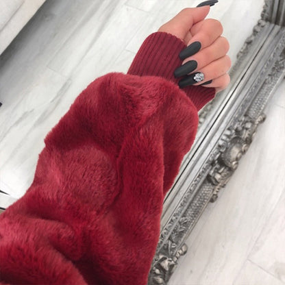 👚✨Women's Faux Fur Warm Coat with Pockets✨