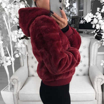 👚✨Women's Faux Fur Warm Coat with Pockets✨