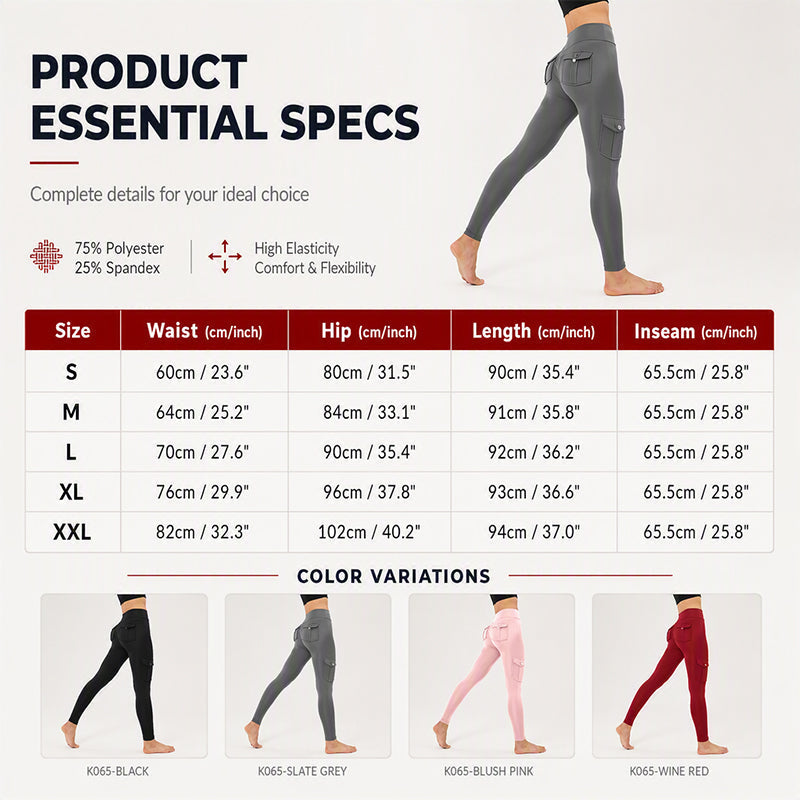 Women's High-Waisted Cargo Yoga Pants