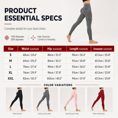 Women's High-Waisted Cargo Yoga Pants