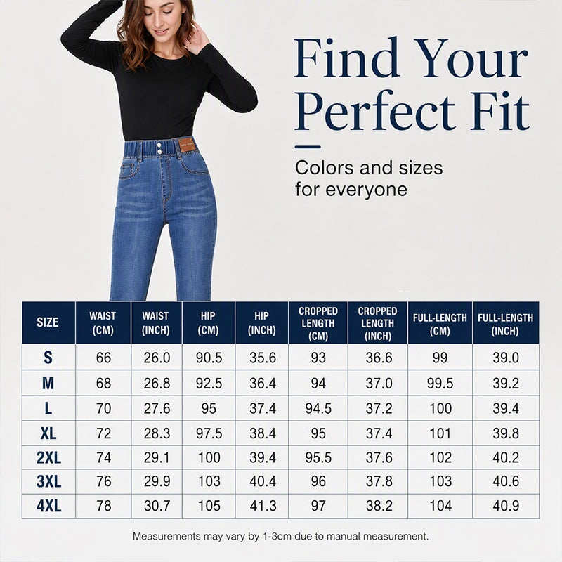 🔥Hot Sale 50% OFF!!⚡50K+ SOLD!❄️Women's High Elastic Waist Flare Jeans