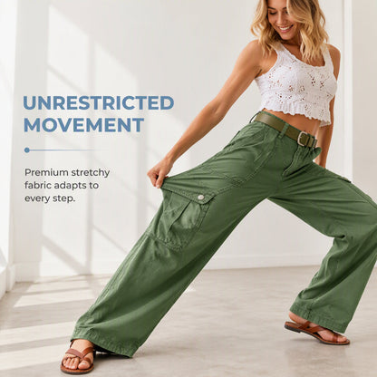 Women's Loose Stretchy Cargo Pants
