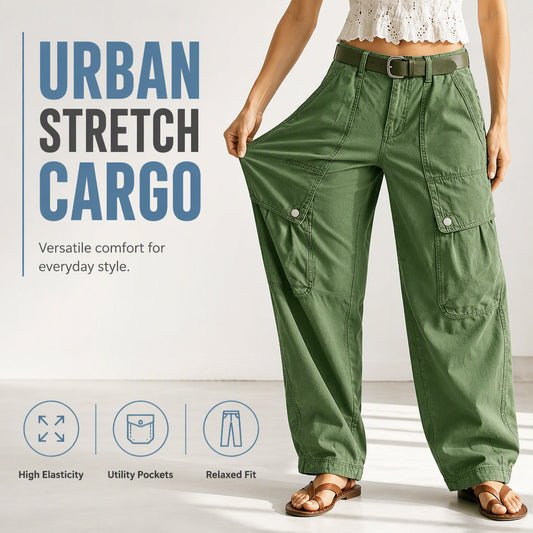 Women's Loose Stretchy Cargo Pants