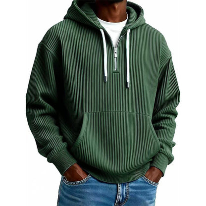 ⌛Limited-Time Offer🛍️ Men's Casual Half-Zip Corduroy Hoodie