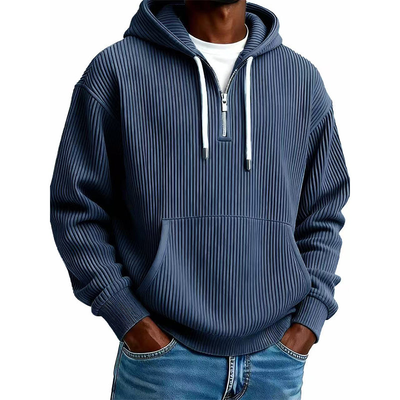 ⌛Limited-Time Offer🛍️ Men's Casual Half-Zip Corduroy Hoodie